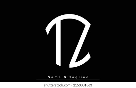 Alphabet letters Initials Monogram logo TZ , ZT