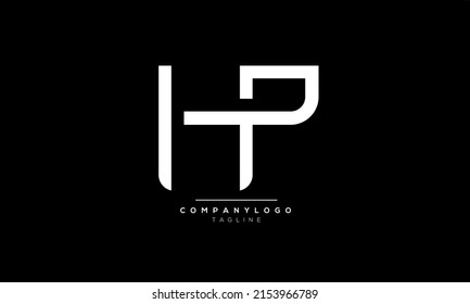 Alphabet letters Initials Monogram logo HP, HP INITIAL, HP letter
