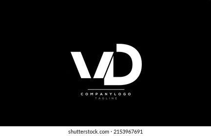 Alphabet Letters Initials Monogram Logo Vd Stock Vector (Royalty Free ...