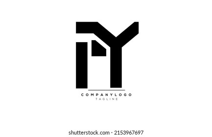 Alphabet letters Initials Monogram logo AY, AY INITIAL, AY letter