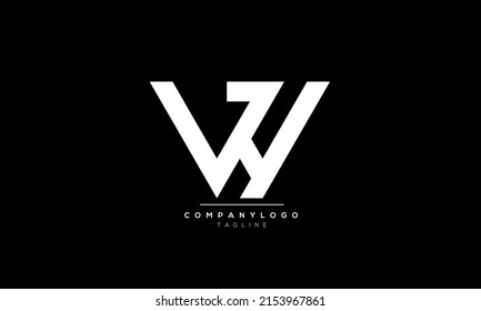 Alphabet letters Initials Monogram logo VH, VH INITIAL, VH letter
