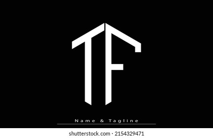 Alphabet letters Initials Monogram logo TF , FT