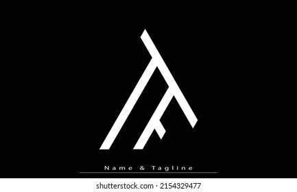 Alphabet letters Initials Monogram logo TF , FT