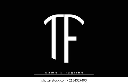 Alphabet letters Initials Monogram logo TF , FT