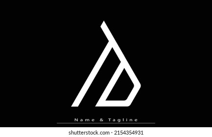 Letras alfabéticas Iniciales Monograma TD , DT