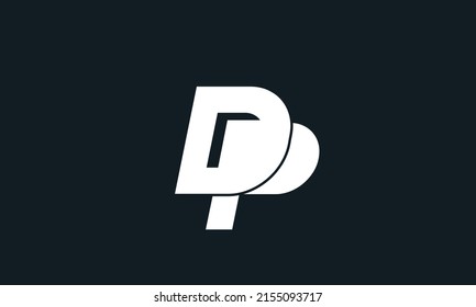 Alphabet letters Initials Monogram logo DP, PD, D and P