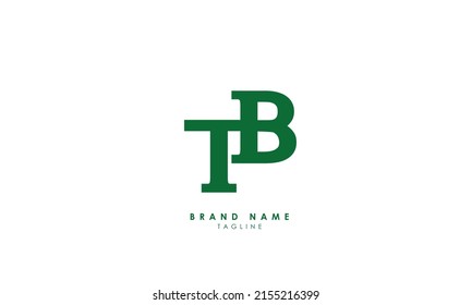 Letras alfabéticas Iniciales Logotipo Monograma TB, BT, T y B