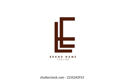 Alphabet letters Initials Monogram logo LE, EL, L and E