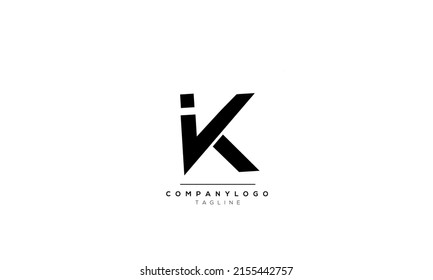 Alphabet letters Initials Monogram logo VK, VK INITIAL, VK letter