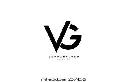 Alphabet letters Initials Monogram logo VG, VG INITIAL, VG letter