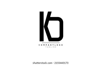 Letras alfabéticas Iniciales Monograma KD, KD INITIAL, letra KD