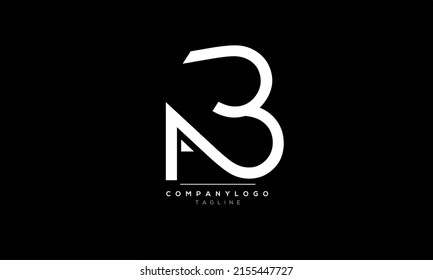 Alphabet letters Initials Monogram logo AB, AB INITIAL, AB letter