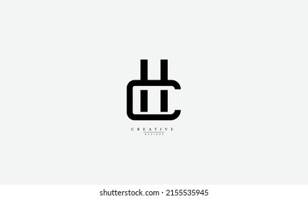 Alphabet letters Initial Monogram Logo HC H C