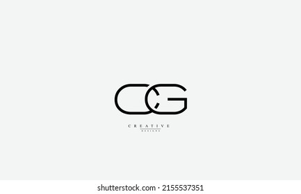 Alphabet Letters Initials Monogram Logo CG C G