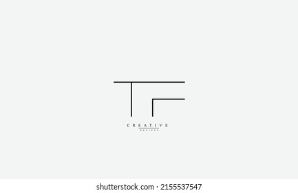 Alphabet letters Initials Monogram logo TF FT T F