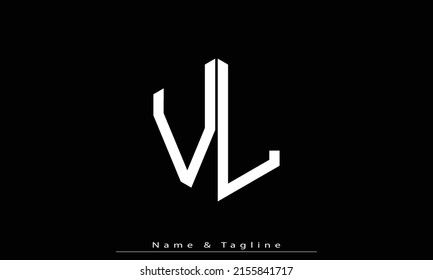 Alphabet letters Initials Monogram logo VL , LV