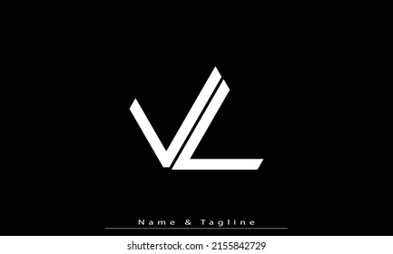 Alphabet letters Initials Monogram logo VL , LV