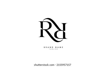 Alphabet letters Initials Monogram logo RR, R and R