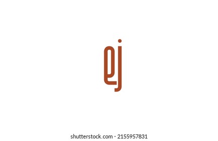 Alphabet letters Initials Monogram logo EJ, JE, J and E