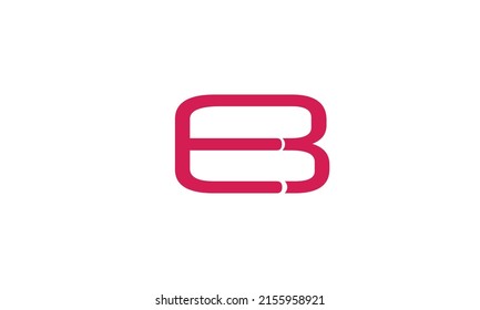 Alphabet letters Initials Monogram logo EB, BE, B and E