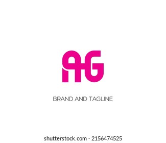 Alphabet letters Initials Monogram logo AG, AG INITIAL, AG letter
