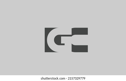 Alphabet letters Initials Monogram logo GC, CG, G and C