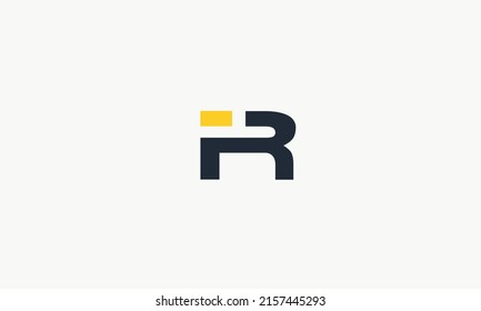 Alphabet letters Initials Monogram logo FR, RF, F and R