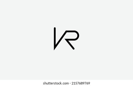 Alphabet letters Initials Monogram logo KR RK K R 