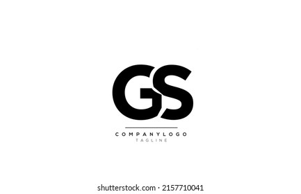 Alphabet letters Initials Monogram logo GS, GS INITIAL, GS letter