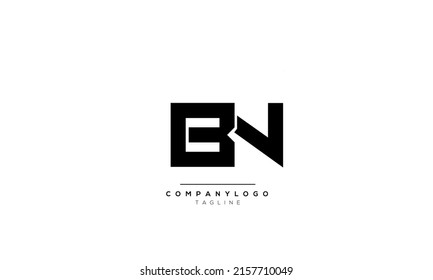 Alphabet letters Initials Monogram logo BN, BN INITIAL, BN letter