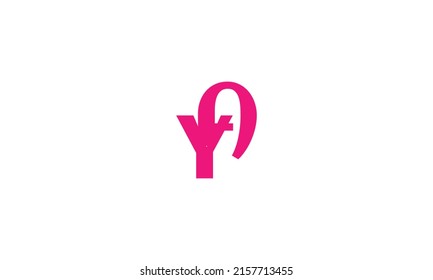 Alphabet letters Initials Monogram logo NY, YN, Y and N