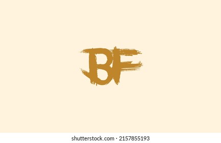 Alphabet letters Initials Monogram logo BF, FB, B and F
