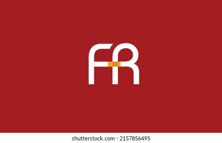 Alphabet letters Initials Monogram logo RF, FR, F and R