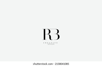 Alphabet letters Initials Monogram logo RB BR R B