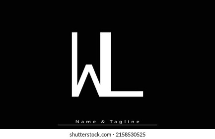 Alphabet letters Initials Monogram logo WL , LW