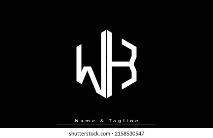Alphabet letters Initials Monogram logo WK , KW