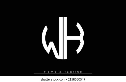 Alphabet letters Initials Monogram logo WK , KW