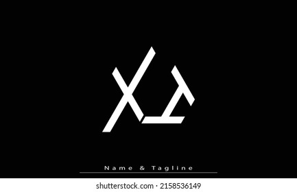 Letras alfabéticas Iniciales Logotipo Monograma XI, IX