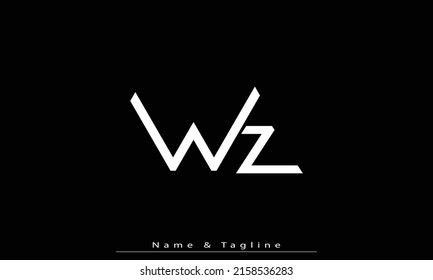 Alphabet letters Initials Monogram logo WZ , ZW