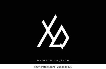 Alphabet letters Initials Monogram logo XQ , QX