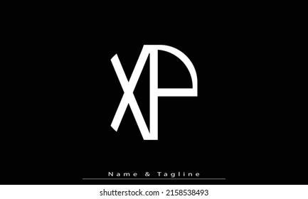 Letras alfabéticas Iniciales Monograma XP , PX