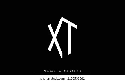 Alphabet Buchstaben Initial Monogram Logo XT, TX