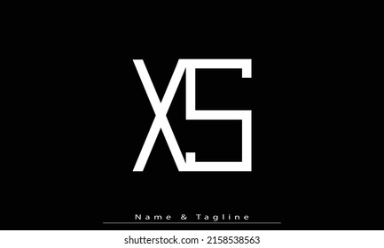 Letras alfabéticas Iniciales Logotipo Monograma XS , SX