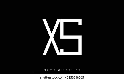 Letras alfabéticas Iniciales Logotipo Monograma XS , SX