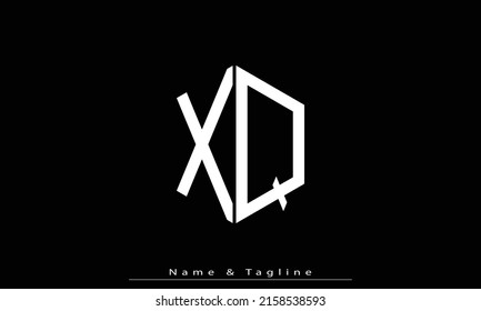 Alphabet letters Initials Monogram logo XQ , QX