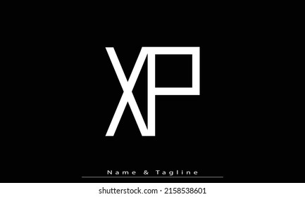 Alphabet Buchstaben Initial Monogram Logo XP, PX