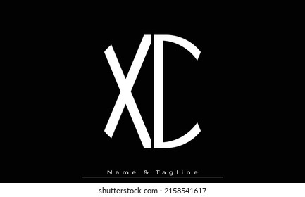Alphabet letters Initials Monogram logo XC, CX