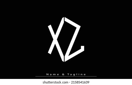 Alphabet letters Initials Monogram logo XZ , ZX