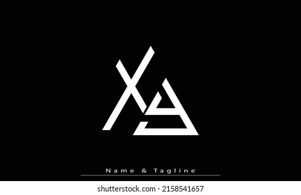 Alphabet letters Initial Monogram Logo XY, YX
