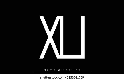 Alphabet letters Initial Monogram Logo XU, UX